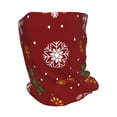 thumbnail image 2 of Honeii Merry Christmas Print Winter Beanie Daily Hat - Thermal Polar Fleece Ski Running Hat Skull Cap for Men and Women,Beanie, 2 of 8