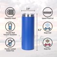 thumbnail image 2 of Muka 20 oz. Stainless Steel Skinny Tumbler, Powder Coated Straight Tumbler-White, 2 of 5