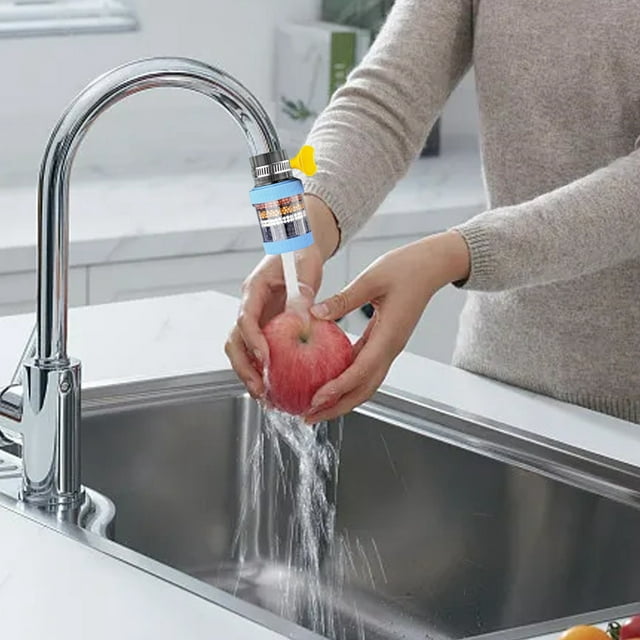 SHAGUOZHOU Bathroom Strainer Small Silicone Vegetable Strainer Plug Stopper Kitchen 6 Layer Faucet Filter,Kitchen Shower Water Purifier Activated Faucet Water Purifier Bathroom Tap