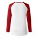 thumbnail image 3 of MHFRRA Camiseta de Manga Larga con Cuello En V y Estampado de La Bandera de Canadá para Mujer Rojo, 3 of 4