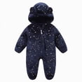 thumbnail image 2 of HCNTES Baby Boy Winter Clothes Baby Outerwear Boy Outfits Bunting Onesie Cartoon Warm Hooded Clothes, 2 of 9