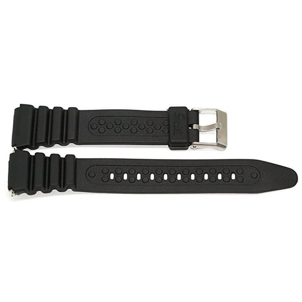 Speidel 19mm Sport Rubber Watch Band Strap All Black Fits Timex Ironman Triathlon Walmart