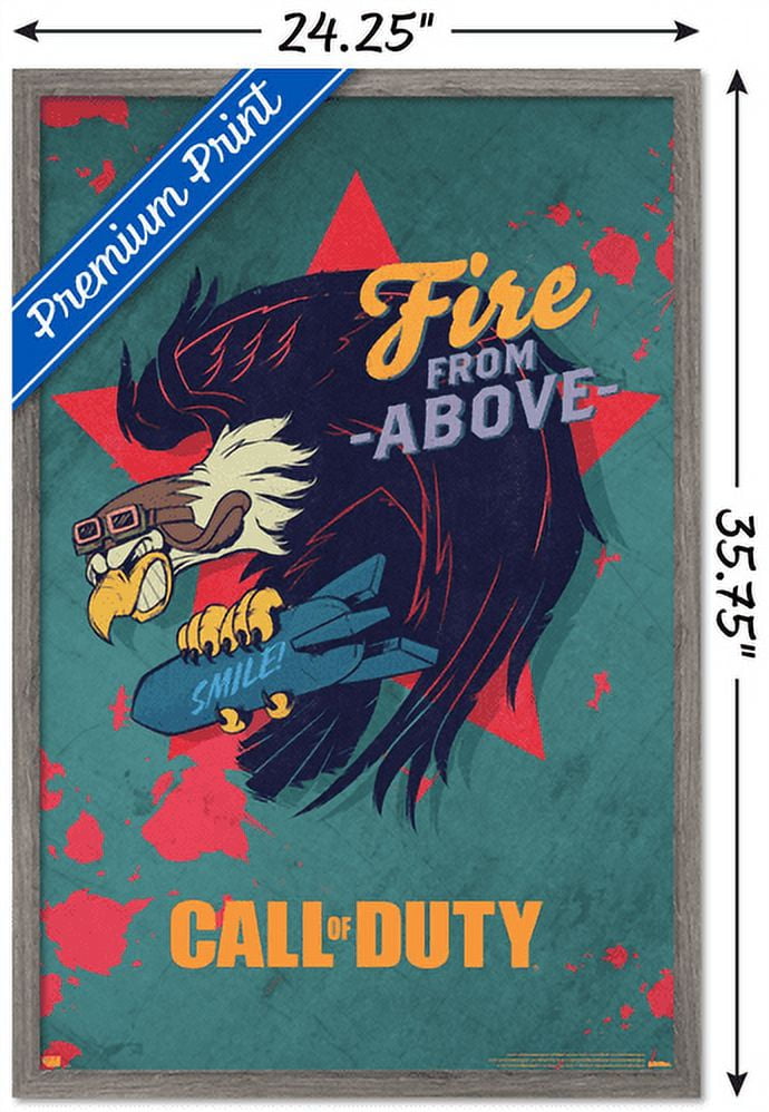 Call of Duty: Vanguard - Fire From Above Wall Poster, 22.375" x 34", Framed