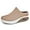 Khaki, variant on Women's Mesh surface shoes - platform slippers with foot arch pad, suitable for both indoor and outdoor use