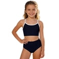 thumbnail image 3 of G-irls Two Piece T-ankini Swimsuit Set UPF 50+ Sun Protection Rash Guard with Swim Shorts for Beach Pool, 3 of 9