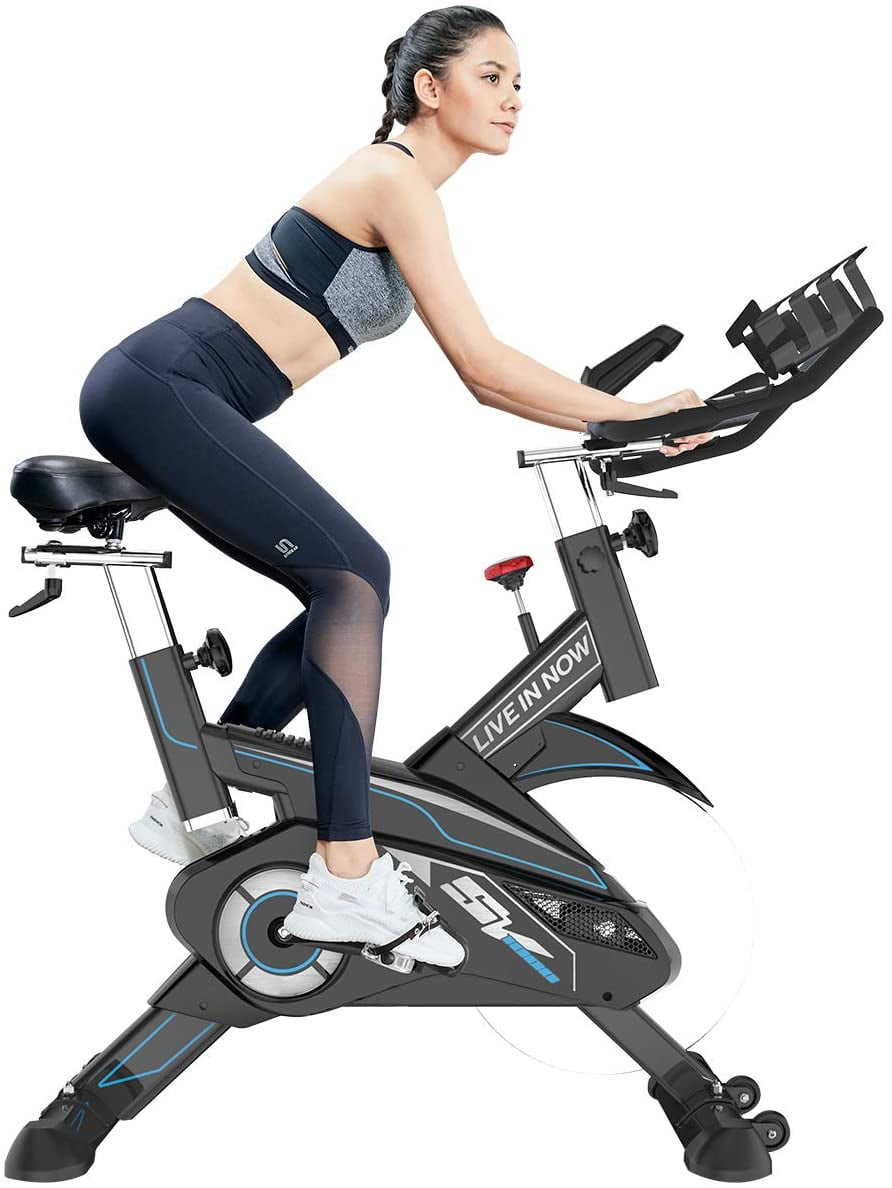pyhigh indoor cycling bike belt drive stationary bicycle