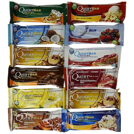 Quest Bar- Variety Pack 12 Flavors- ( Pack of 24 )