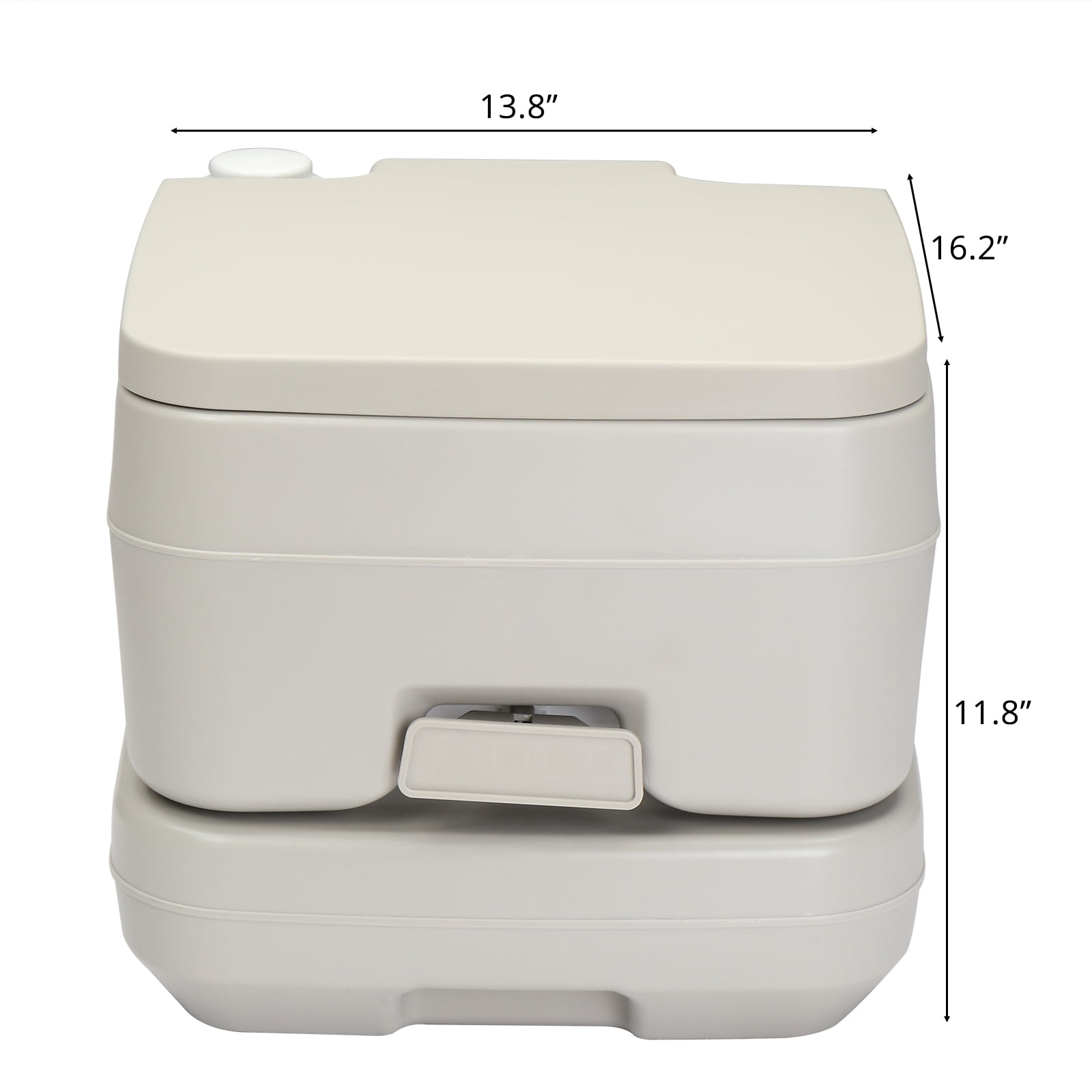 Zimtown Portable Toilet, 10L Leak-Proof Design with Detachable Tanks for Travel Camping RV, Indoor Outdoor Use