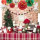 thumbnail image 3 of Decoración De Fiesta De Navidad Juego De Abanicos De Papel De Seda Colgantes Linternas De Papel De Guirnalda Circular Para Fiesta Italiana Graduación Boda Cumpleaños Telón De Fondo, 3 of 5
