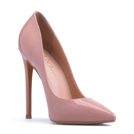 

Leona - Women s Classic & Sexy Pointed Toe Slip on Pumps with 5 Stiletto High Heels. Handmade to perfection. Size 9