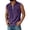 EC55_Purple, variant on Lumtrix Mens Sleeveless Denim Shirts 1/2 Zip Collared Vintage Muscle Tank Tops Workout Loose Undershirts with Pocket Purple 3XL
