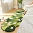 thumbnail image 3 of Natural Forest Themed Flocked Large Mat - Premium Bedroom Floor Rug, Thickened High-Low Pile Insulated Pet Mat for Home, 3 of 9
