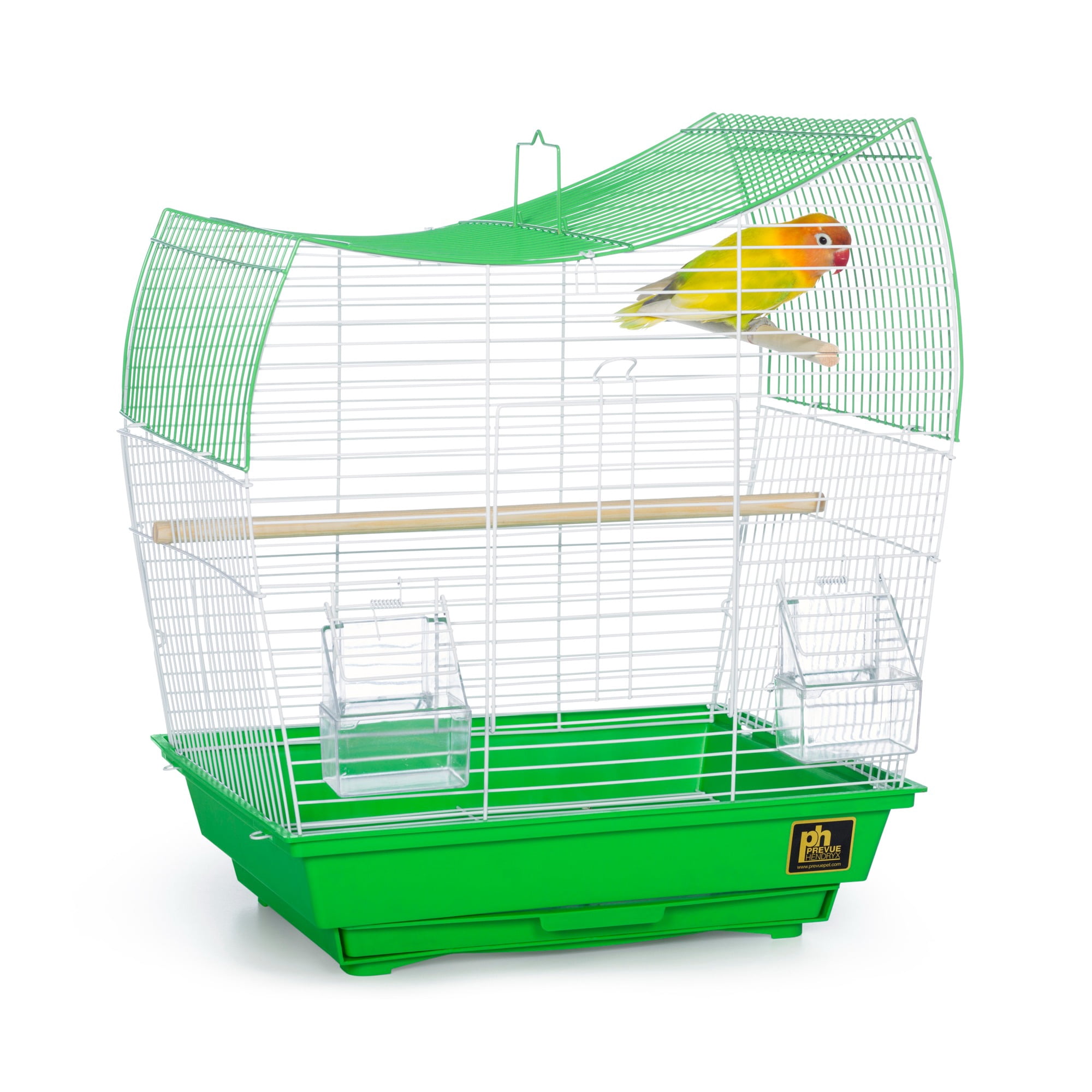 Prevue Pet Products Southbeach Green/White Wave Top Bird Cage SP50081
