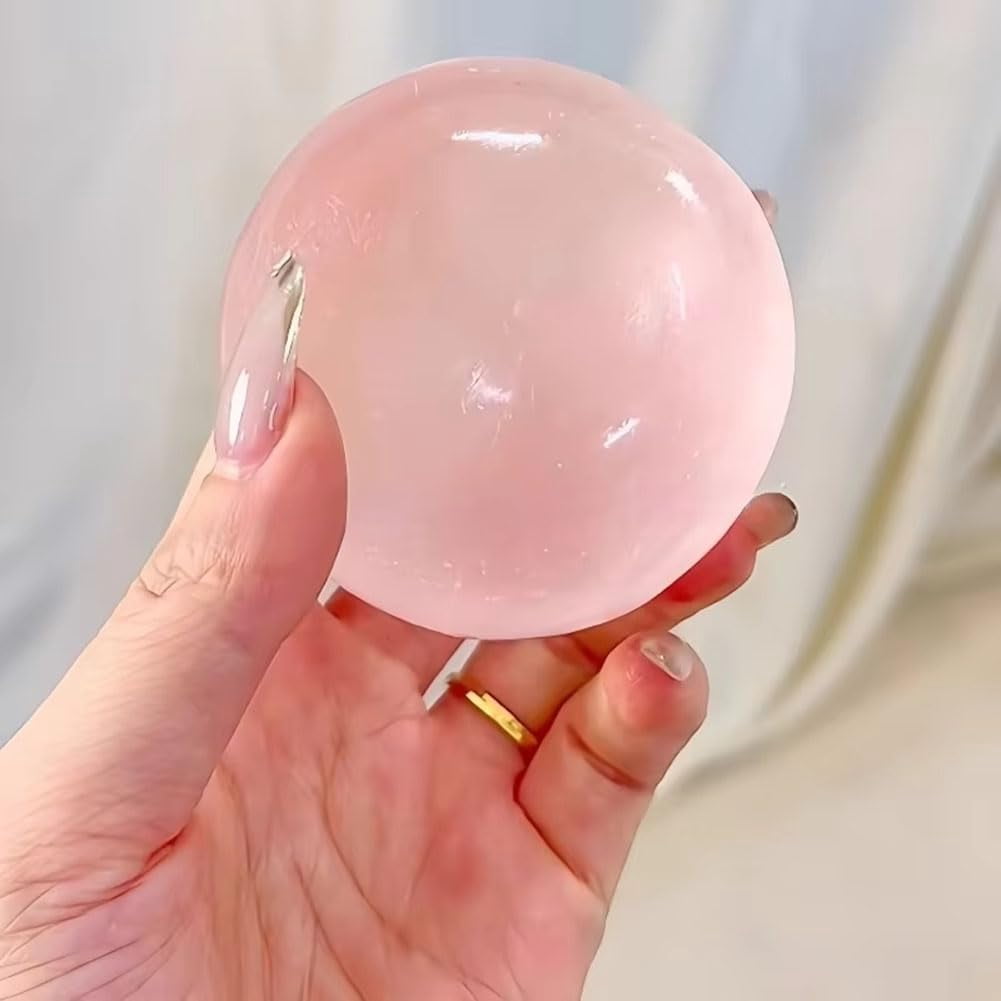 Handmade Coconut Oil Squishy Ball, Crunchy Fidget Stress Ball, Slow Rising, Portable, Odorless, Non-Sticky, for Study and Work