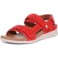 thumbnail image 6 of Strive Aruba Women's Leather Sandal With Three Adjustable Straps In Red Size 5.5/6, 6 of 6