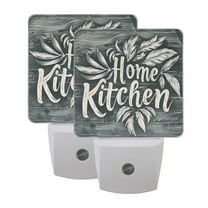 ALAZA Bohomia with Home Kitchen Night Lights 2 Pack Plug-in Wall LED Nightlight Auto Dusk-to-Dawn Sensor Lamps