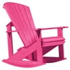 C.R. Plastic Generations Recycled Plastic Adirondack Rocking Chair