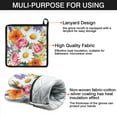 thumbnail image 6 of Pioneer Flower Kitchen Oven Mitt and Pot Holder Sets 4 Pcs for Baking, Cooking and Grilling, Heat Resistant Up To 392 °F, 6 of 6