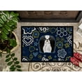 thumbnail image 3 of Carolines Treasures BB5081MAT 18 x 27 in. Blue Flowers Japanese Chin Indoor or Outdoor Mat, 3 of 4