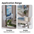 thumbnail image 4 of 1 paquete de restrictor de ventana a prueba de niños para aluminio, madera, marcos de ventanas de metal, cerradura de seguridad para ventanas para bebés, cerraduras de seguridad para ventana, 4 of 5