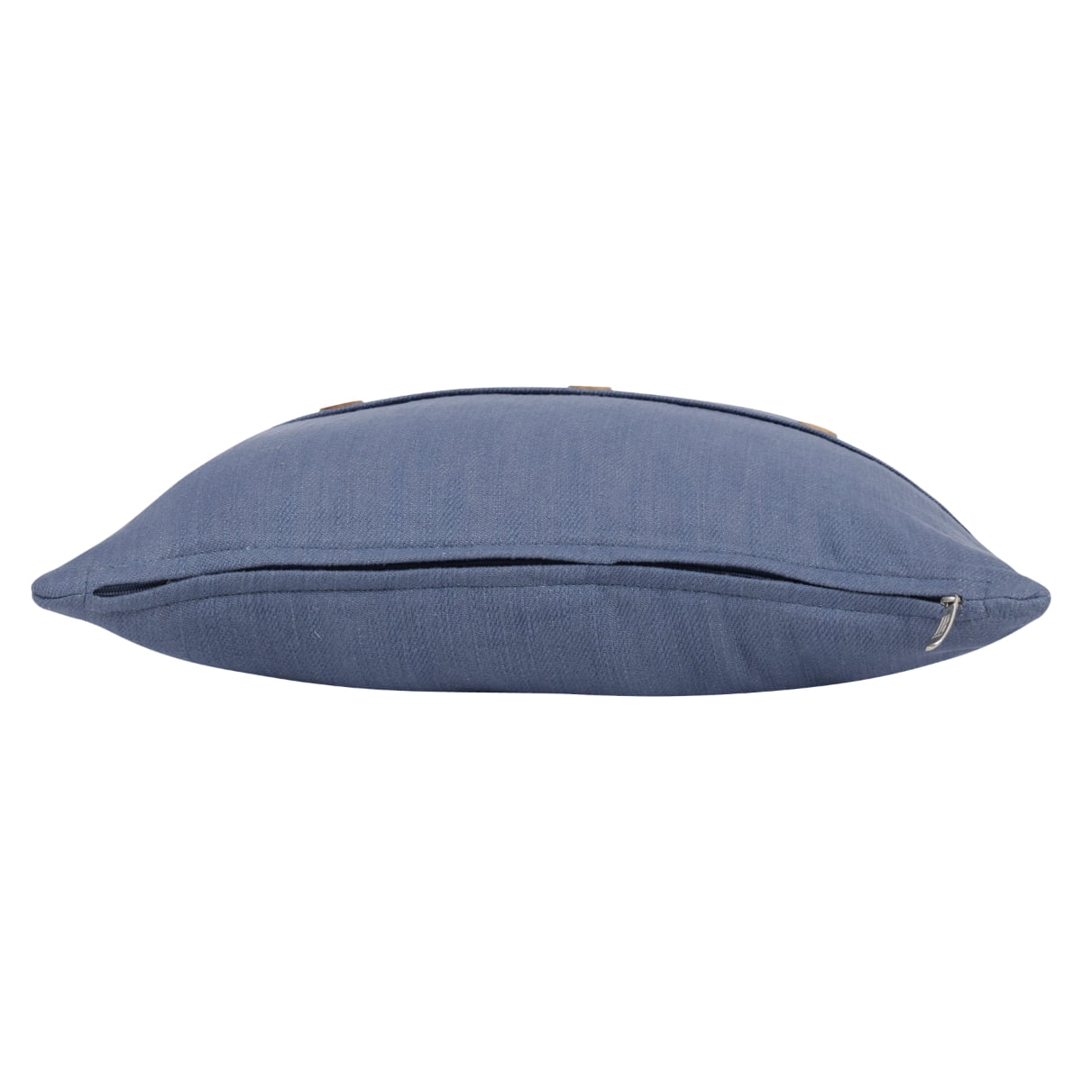 Ox Bay Theo 20" x 20" Blue Buttoned Cotton Adult Decorative Throw Pillow Cover