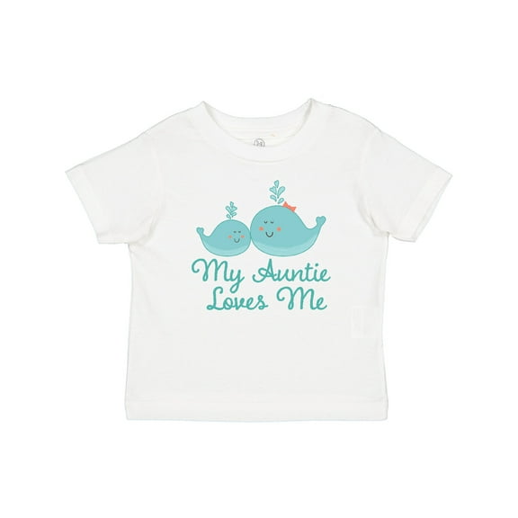 Inktastic My Auntie Loves Me Whale Boys or Girls Baby T-Shirt