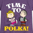 thumbnail image 3 of Peanuts - Time To Polka - Toddler & Youth Girls Short Sleeve Graphic T-Shirt, 3 of 6