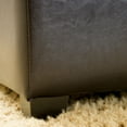 thumbnail image 4 of Pouf Carré Forrester Espresso en Cuir Reconstitué, 4 of 5