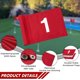 thumbnail image 2 of Bandera de Golf KINGTOP Numerada 20x15cm Nylon de Doble Capa Roja, 2 of 9