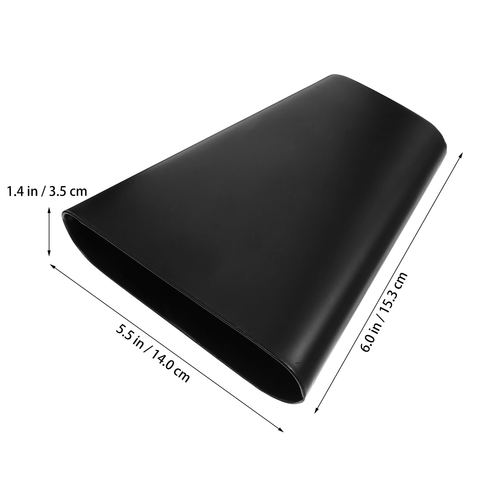 FRCOLOR 6 Inch Metal Cowbell With Wooden Stick Percussion Cow Bells