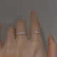 thumbnail image 4 of Anillos de oro delicados para mujer, anillos finos de corazón para niñas, alianzas de boda ajustables para mujer, anillo apilable de circonita, lindos regalos de joyería, 4 of 4
