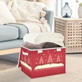 thumbnail image 5 of Red Christmas Trees Foldable Storage Bin with Lid and Handle Collapsible Storage Box 16.5 x 12.6 x 11.8 inches, 5 of 7