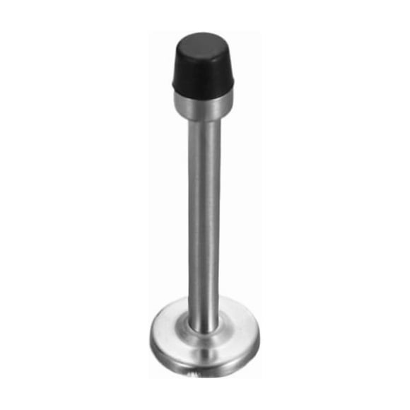 Tope de puerta extendido de acero inoxidable sin perforaciones, 2 uds., Tope de puerta for el hogar, puerta de vidrio for baño, limitador anticolisión, tapón de puerta de goma