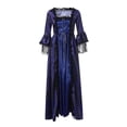 thumbnail image 4 of UPPADA Womens Gothic Costumes Long Sleeve Victorian Dresses Plus Size Corset Dress Maxi Flowy Dress Party Cocktail Dress Lace Up Masquerade Dress Cute Ball Gowns Sales Today Clearance Items, 4 of 6