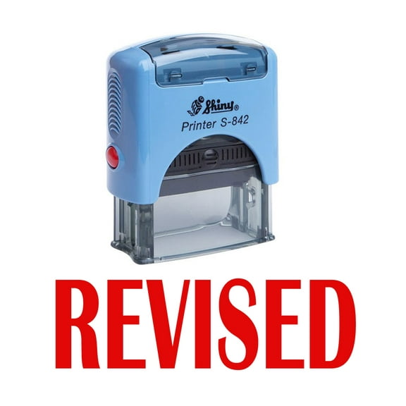 REVISED Self Inking Rubber Stamp Office Stationary Custom Shiny Stamp