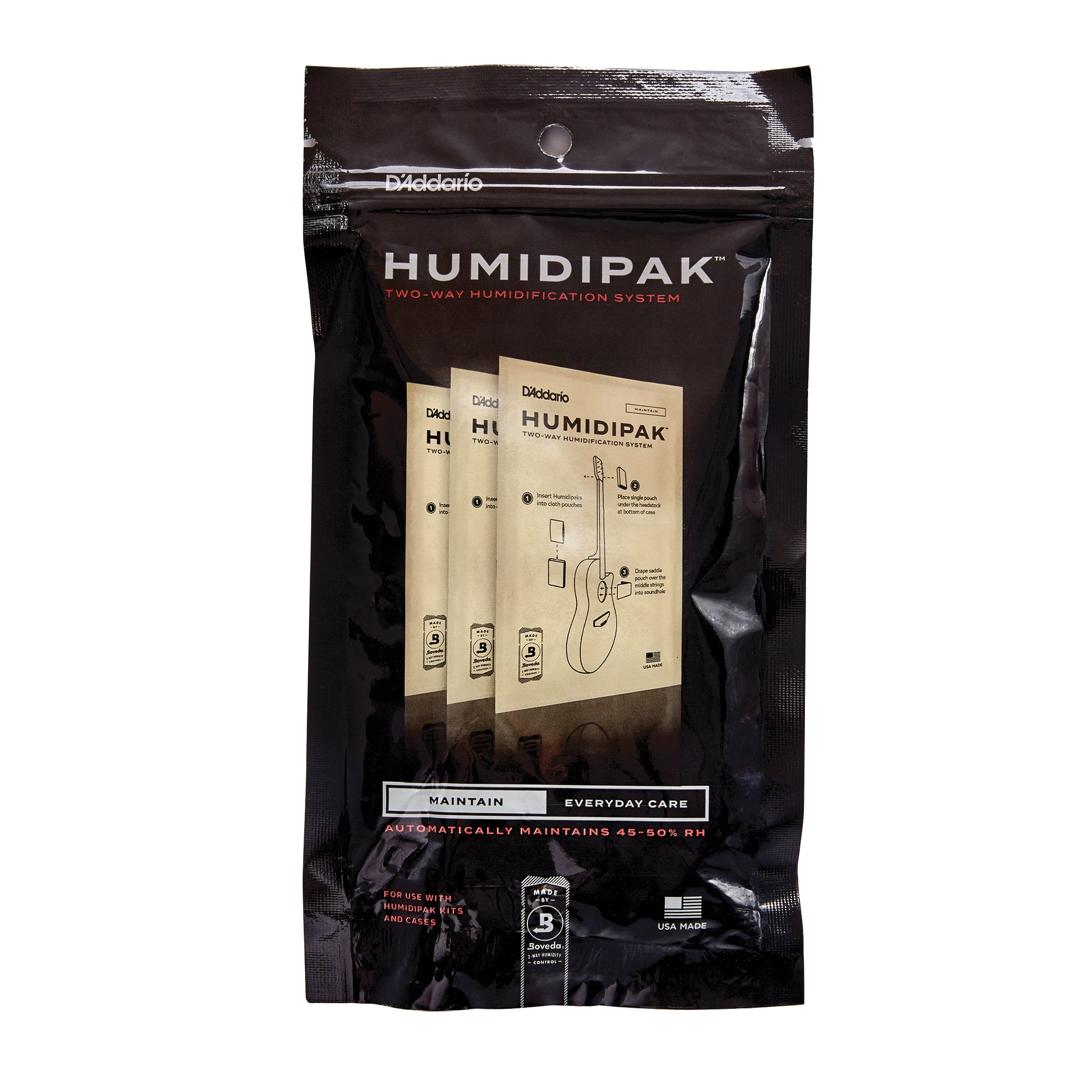 DAddario D'Addario Humidipak Automatic Humidity Control System Replacement 3-Pack 