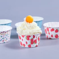 DEEPCRAFF Disposable Paper Treat Cups Assorted Color 100Pcs 2.6x2.6x1.4in