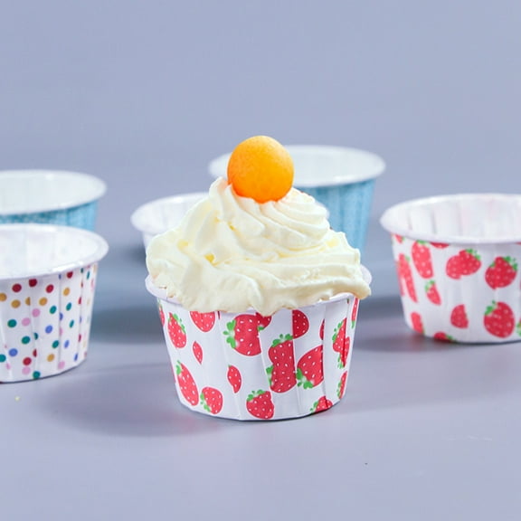 DEEPCRAFF Disposable Paper Treat Cups Assorted Color 100Pcs 2.6x2.6x1.4in