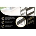 thumbnail image 6 of Stromberg Carlson Interior Bunk Ladder, KD, RV Bunk Ladder, Bunk Bed Ladder with Injection Molded Treads, Hooks and Mounting Hardware Included, can be used as Dorm Loft Ladder - Black 66", 6 of 6
