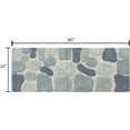 thumbnail image 2 of Chesapeake Pebbles DENIM BLUE Bath Rug Runner (24"x60"), 2 of 4