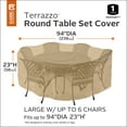 thumbnail image 3 of Classic Accessories Terrazzo® Round Patio Table & Chair Set Cover - All Weather Protection Outdoor Furniture Cover, Large (58222-EC), 3 of 11
