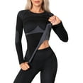 thumbnail image 4 of Charmo Womens Basic Thermal Underwear Sets Long Johns Layer Tops & Bottom Pajama Fall Winter, 4 of 8