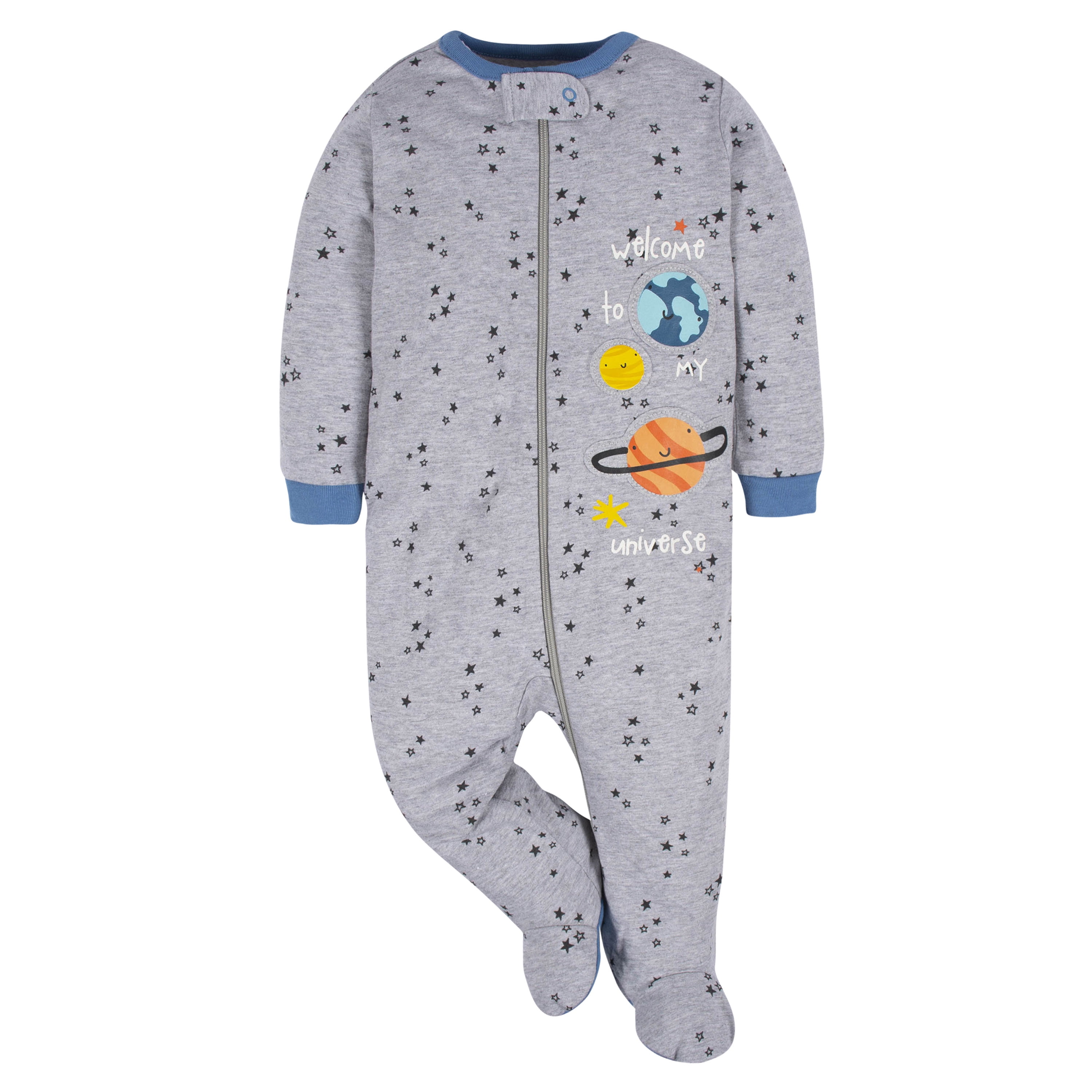 Gerber Baby Boy Sleep 'N Play Footed Pajamas, 4-Pack, Sizes Preemie - 6-9 Months