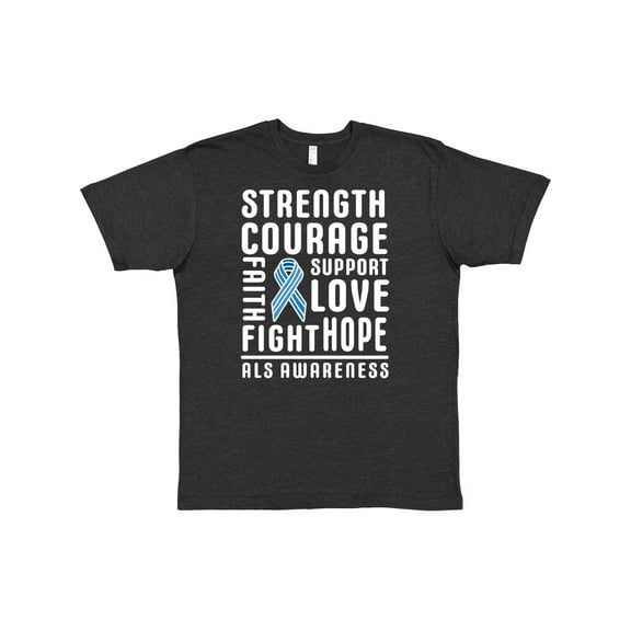 Inktastic Als Awareness Strength Courage Support T-Shirt