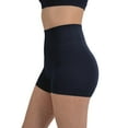 thumbnail image 4 of YITTY Active Women's UltraLuxe High Waist Biker Shorts – 3''/6'' Squat Proof, Tummy Control, Compression, Deep Navy, XL, 3", 4 of 6