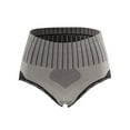 thumbnail image 5 of Sngxgn Womens Cotton Underwear High Waist Full Coverage Briefs Soft Breathable Panties Stretch Underpants(Brown,XL), 5 of 7