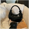 thumbnail image 3 of Glossy Crossbody Purse With Detachable Chain Strap Women Fashion Shoulder Bag, 3 of 21
