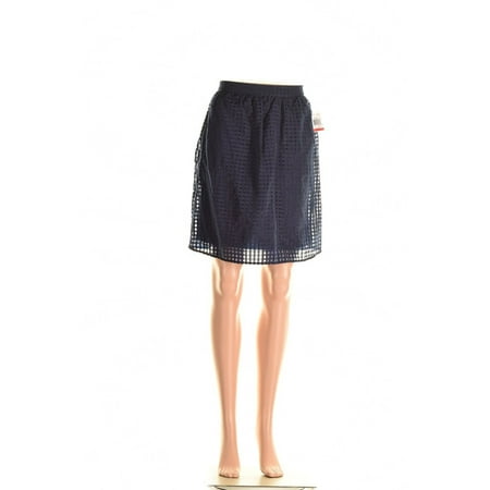 Taffeta A-line Floor - Maison Jules Womens Taffeta Bunout A-Line Skirt Navy S