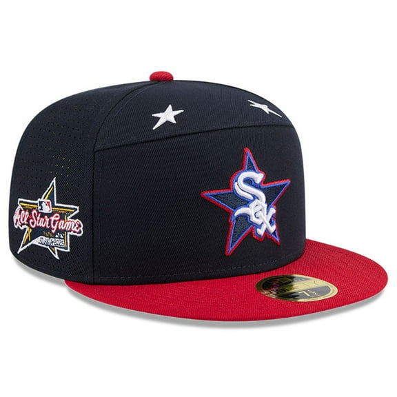 Men's New Era Navy/Red Chicago White Sox 2025 MLB All-Star Game Workout Side Patch 59FIFTY Fitted Hat