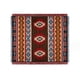 thumbnail image 1 of Manta tejida en jacquard duradera, estilo azteca del suroeste, funda para sofá, decoración de pared, alfombra de viaje de 90 x 90 cm, diseño tribal nativo americano reversible con posavasos, 1 of 5